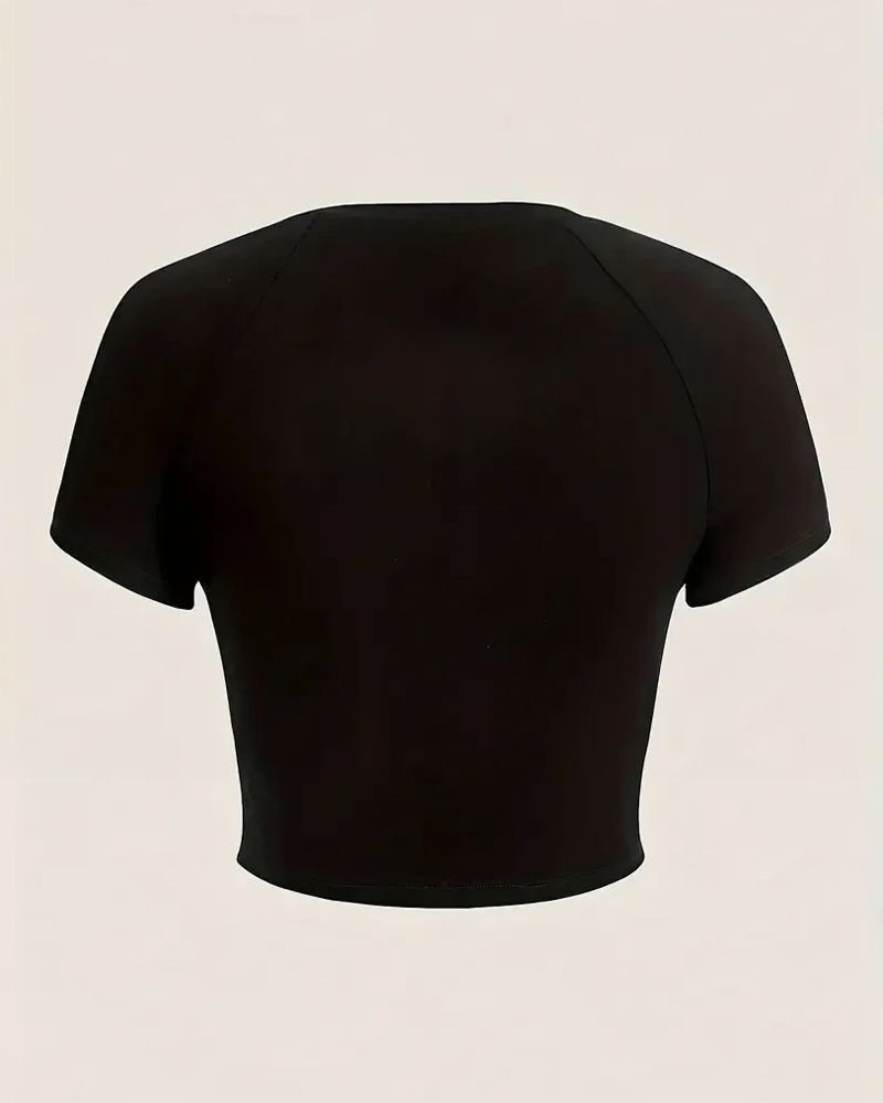 Cyber Y2K Crop Top