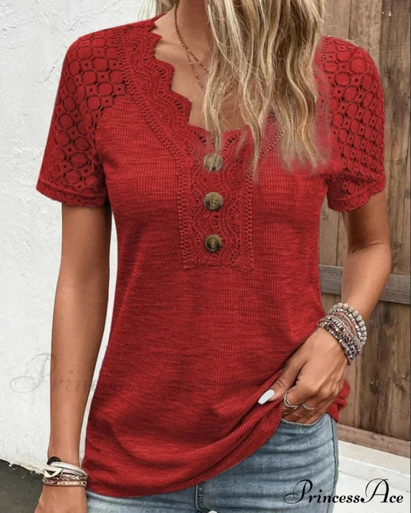 Arm Brief Lace T Shirt