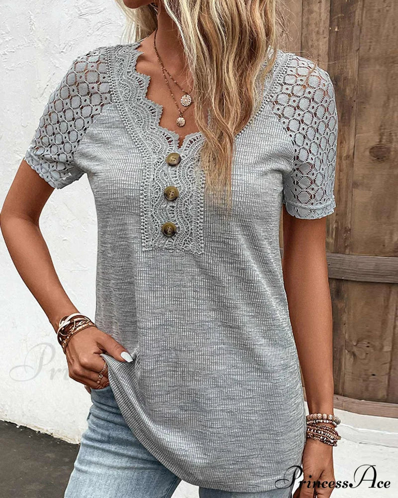 Arm Brief Lace T Shirt