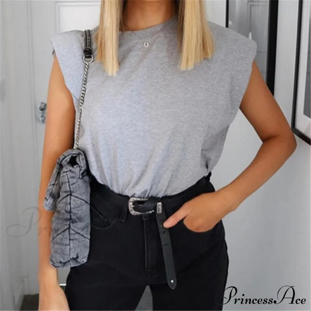 Fashion Loose Sleeveless T-shirt