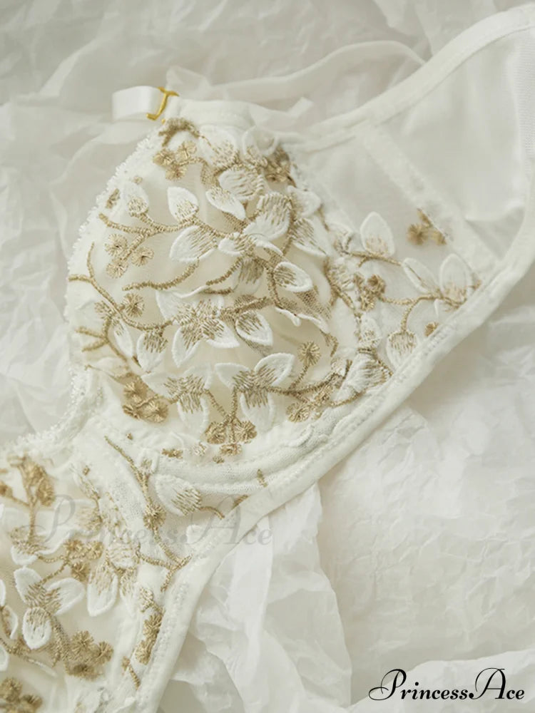 Floral Mesh Lace Trendy Crop Corset Top