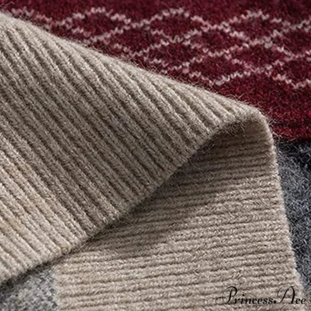 Ladies Autumn/Winter Retro Striped Sweater