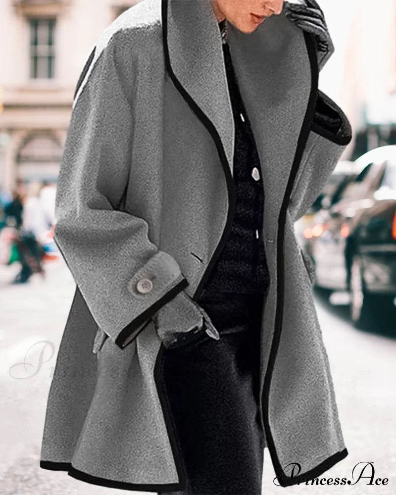 lapel Stylish coat
