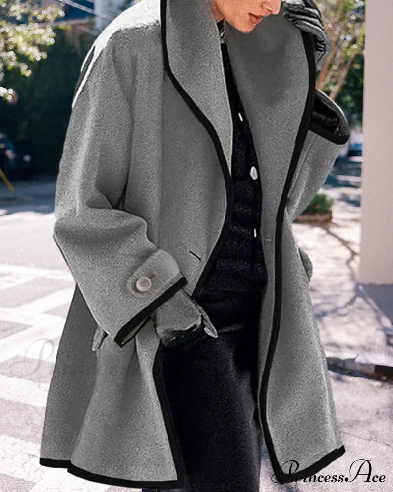 lapel Stylish coat