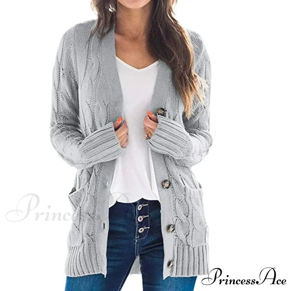 Long Sleeve Cable Loose Winter Tops Sweater