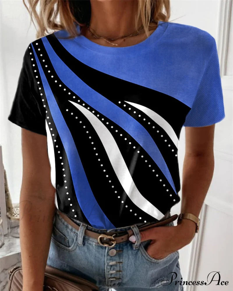 Short-sleeve crewneck with T-shirt print