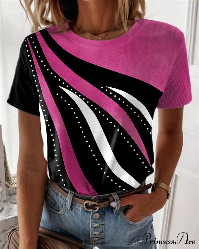 Short-sleeve crewneck with T-shirt print