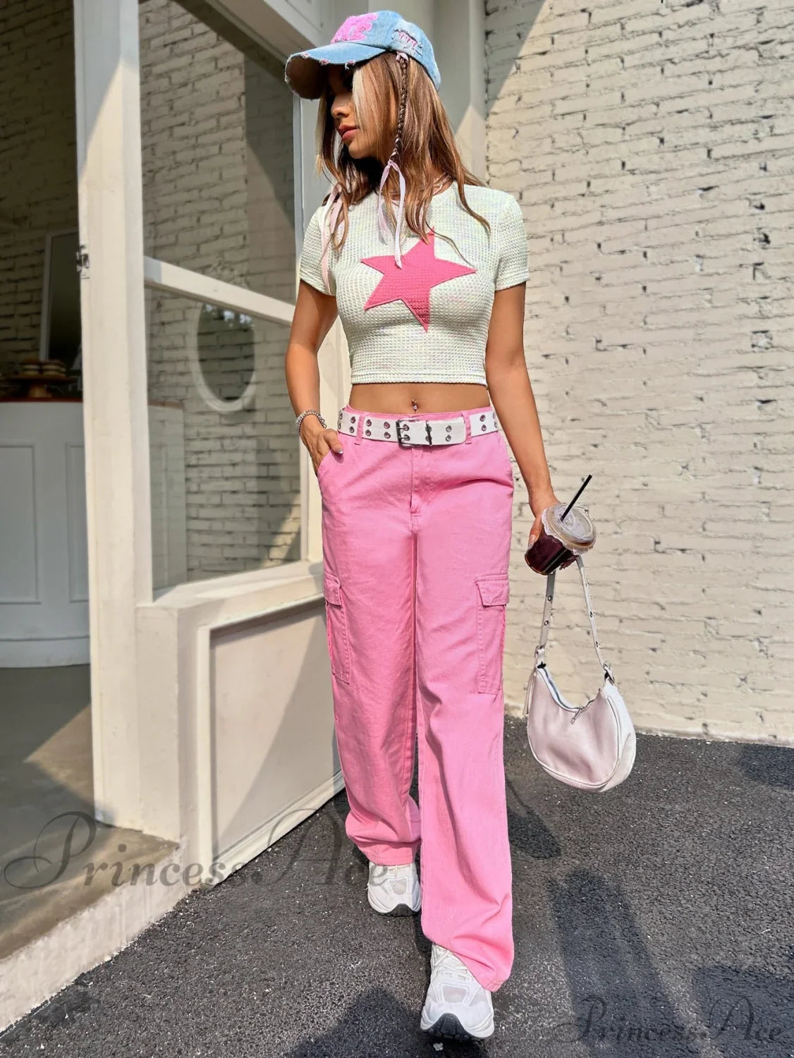 Star Patched Crop Tee