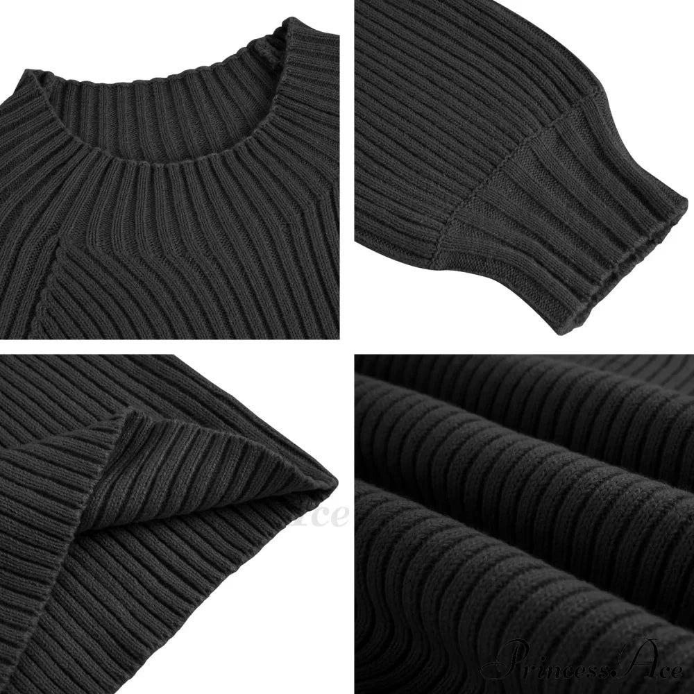 Womens Crew Neck Pullover Oversized Sweater